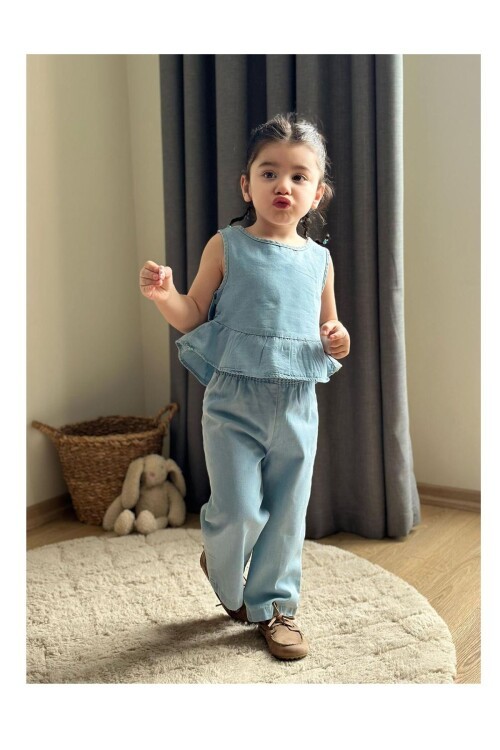 Bayramlık Kot Pantolonlu Alt Üst Takım