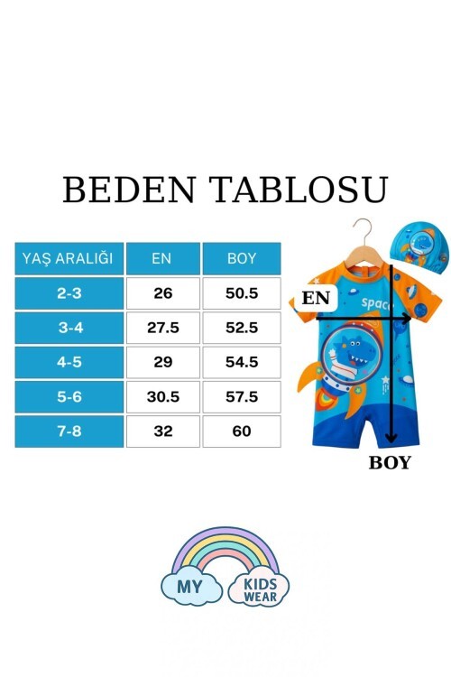 Erkek Çocuk Boneli Fermuarlı Mayo 11915