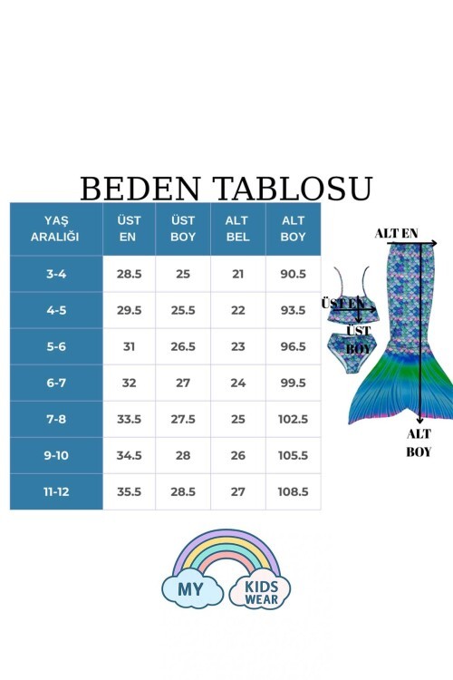 Deniz Kızı Mayo Kostumu