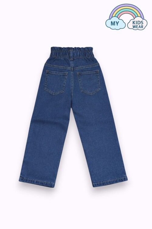 Kız Çocuk Rahat Kesim Kot Pantolon 5-12 Yaş 12353