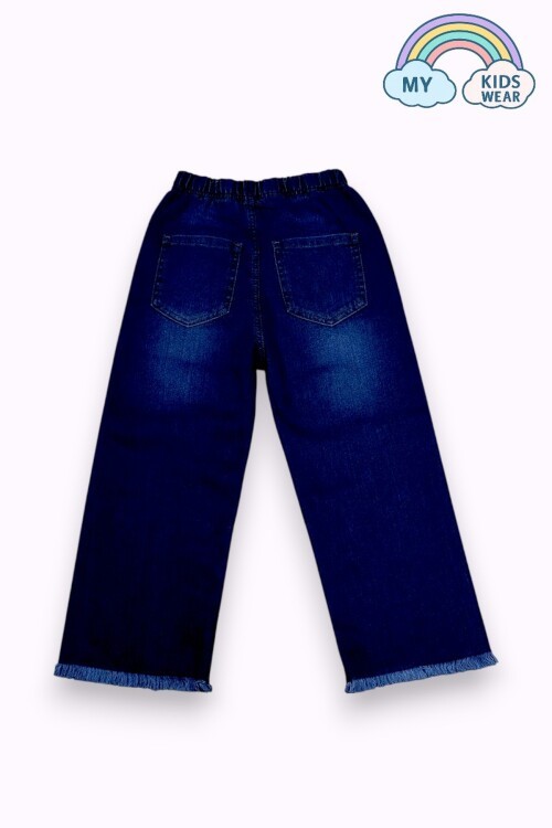 Kız Çocuk Rahat Kesim Kot Pantolon- Mevsimlik Kumaş 2-6 Yaş 12427
