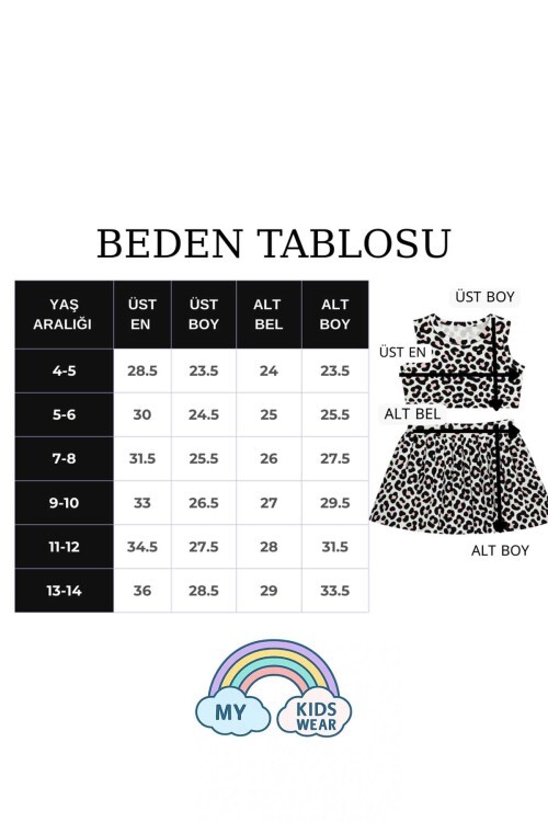 Kız Cocuk Sort Eteklı Mayo Takımı 4 -16 Yas 12028