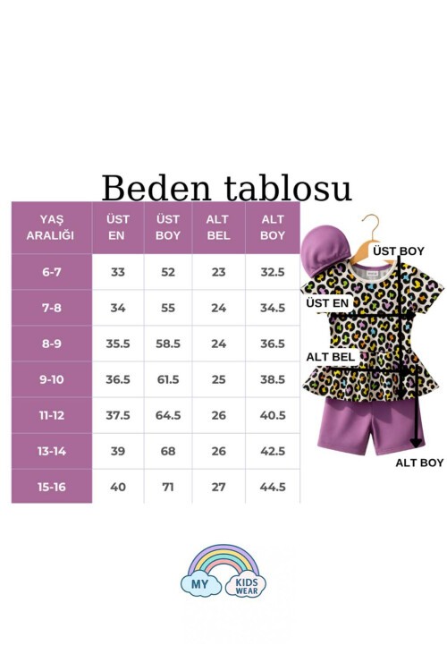 Üç Parça Kız Çocuk Boneli Mayo