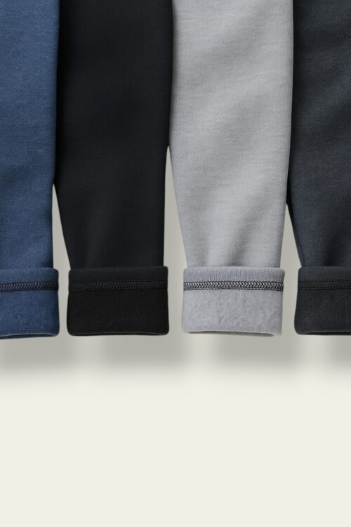 Unisex Çocuk İçlik Tayt 4’lü Paket – Pamuksu Termal Tayt 4-12 Yaş 12148