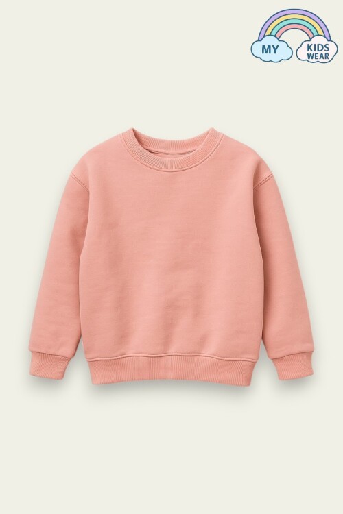 Unısex Çocuk Şardonlu Basic Sweatshirt 12130
