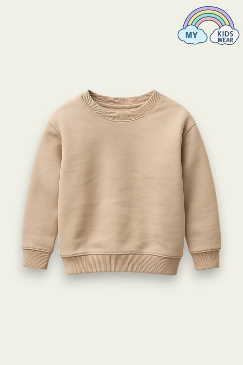 Unısex Çocuk Şardonlu Basic Sweatshirt 12134