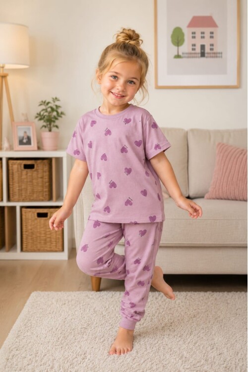 Genç Kız Çocuk Penye Pijama Takımları