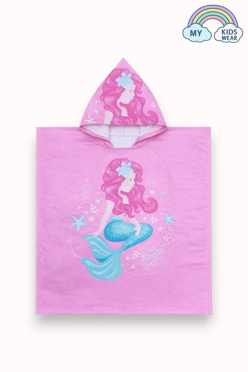 Kız Çocuk Deniz Kombini 2’li Set – Mayo, Havlu ve Bone 12578