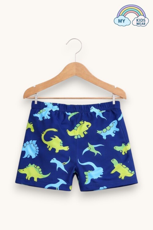 My Kids Wear Erkek Çocuk Desenli Deniz Şortu ve Bone Takımı 12686