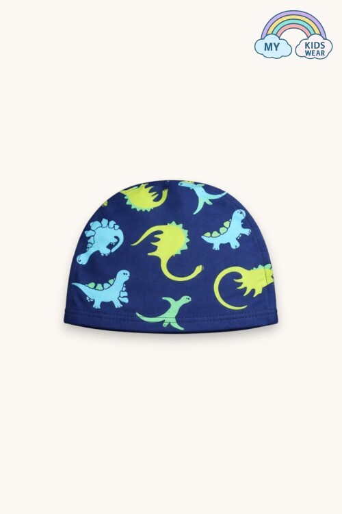 My Kids Wear Erkek Çocuk Desenli Deniz Şortu ve Bone Takımı 12686